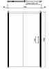 Burlington Britton Дверь раздвижная 120см., с доводчиком, цвет: хром