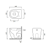 Cielo Smile Mini Унитаз напольный 34×48×42h см, слив в пол, цвет: глянцевый белый