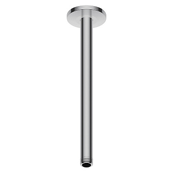 Duravit Душевой кронштейн потолочный круглая накладка, 300 мм/ соединительный патрубок размер DN15, цвет: хром