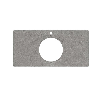 Kerama Marazzi Столешница 100см., из керамогранита, для накладных раковин Фондамента, 1 отв., цвет: серый натуральный