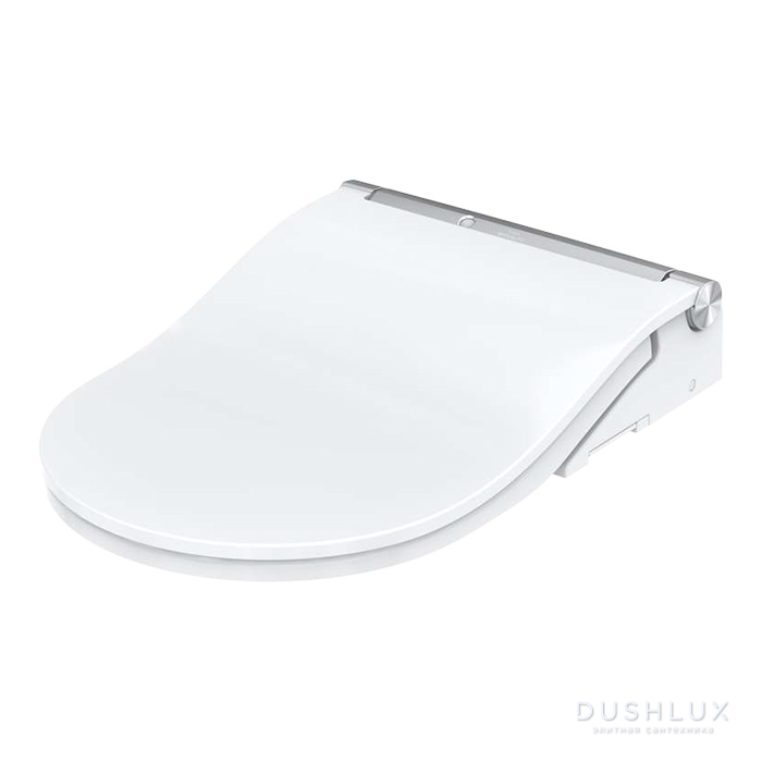 Фото TOTO Washlet RW Сиденье 57.9x39.1x10.8см, с дистанционным управлением и автосмывом, для унитаза CW542/CW563, цвет: белый/серебро