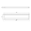 Newform Accessori quadri Полотенцедержатель 45см., цвет: хром
