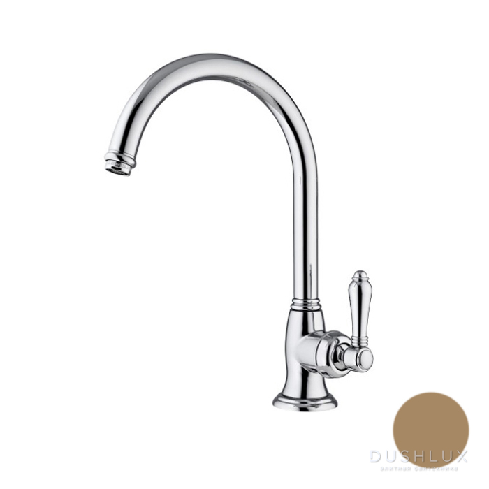 Фото Nicolazzi Cucina El Capitan Смеситель для кухни, поворотный излив, цвет: бронза