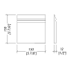 Devon&Devon Simply Керамический плинтус 15x15см, цвет: white