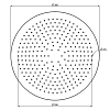 Carlo Frattini Spillo Steel Верхний душ Ø 300 мм., цвет: INOX