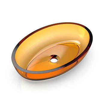 Knief Oval Shape Раковина 55x37x13см., накладная, без отв., из полимерного материала, цвет: Arangonit # 050