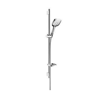 Hansgrohe Raindance Select E Душевой набор: ручной душ 150 3jet (RainAir, CaresseAir, Mix), штанга 90см, шланг для душа, мыльница, цвет: хром
