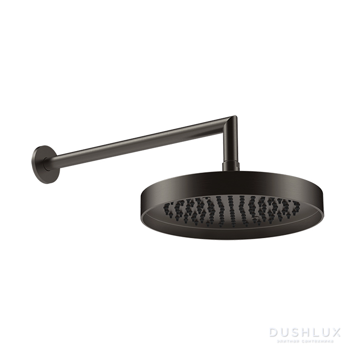 Фото Gessi Incastri Верхний душ 25см., настенный., цвет: Black Metal Br. PVD