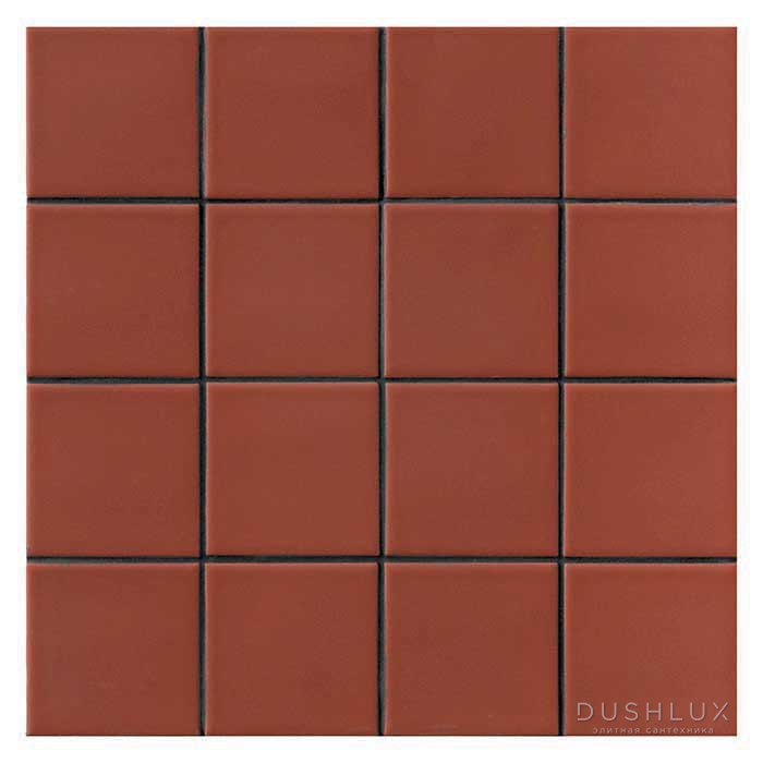 Фото Mutina Din Керамогранит 30x30см, мозаика 7.4x7.4см, универсальный, цвет: red matt