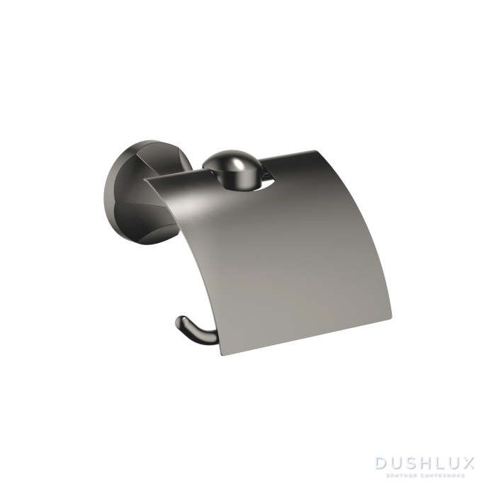 Фото Dornbracht Madison Держатель для туалетной бумаги, с крышкой, подвесной, цвет: Dark Platinum matt