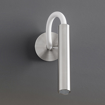 CEA Design ASTA Верхний душ, настенный, регулируемый, Conical rain jet, цвет: нержавеющая сталь/белый
