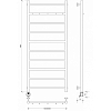 Secado Триада 1 К Полотенцесушитель 50x120 см, электрический, цвет: хром