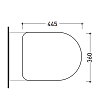 Flaminia APP Сиденье для унитаза Slim, 44,5x36xh:2,8см, soft-closing, цвет: белый