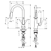 Hansgrohe Talis M51 Кухонный смеситель, на 1 отв, однорычажный, Eco, 1jet, цвет: под сталь