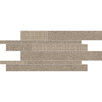 Ergon GrainStone Керамогранит 60x30x0.95см, универсальная, глазурованный, цвет: Listelli Sfalsati Fine Grain - Rough Grain - Cage Taupe naturale