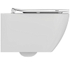 Ideal Standard Idealmood Унитаз подвесной 53.5х36.5см., , AquaBlade® ,с сиденьем и крышкой, цвет: белый