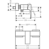 Hansgrohe Metropol Смеситель для душа, настенный, цвет: хром