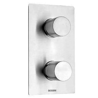 Bossini Inox Смеситель для душа, встраиваемый, с девиаторм 1/2/3/4/5, цвет: сталь брашированная