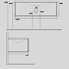 Kerasan Shape Mobile Комплект мебели 122x52см, подвесной, 1 ящик, цвет: белый/дуб