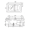 Bette Basic Ванна 118x73x42см., со ступенькой-сиденьем, BetteGlasur® Plus, цвет: белый