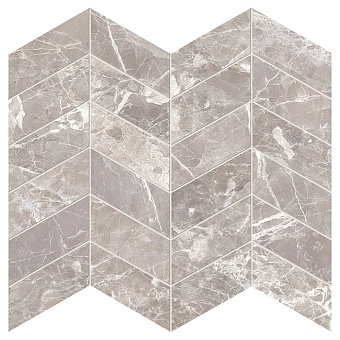 Provenza Unique Marble Керамогранит 30x30x0.95см, глазурованный, универсальная, цвет: Mosaico Arrows Moon Grey Silktech