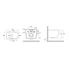 TECE TECEspring S Комплект: унитаз подвесной Square, безободковый, со смывом Torando flush, сиденье Slim с микролифтом и быстрым снятием, цвет: белый