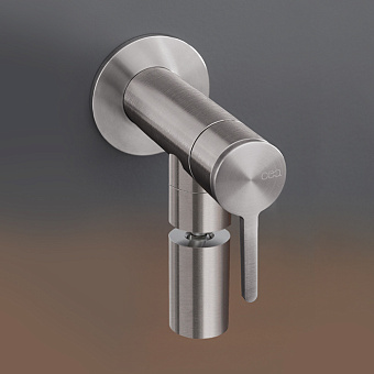 CEA Design INNOVO Кран для раковины, настенный, с поворотным аэратором, цвет: нержавеющая сталь