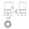 Kludi Vela R Держатель со стаканом, подвесной, цвет: Brushed Gold