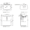 Flaminia Fluo Раковина 70x49xh20см., подвесная, с 1 отв., цвет: cenere