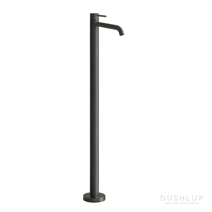 Фото Gessi 316 Смеситель для раковины, напольный, однорычажный, цвет: Black Metal Brushed PVD