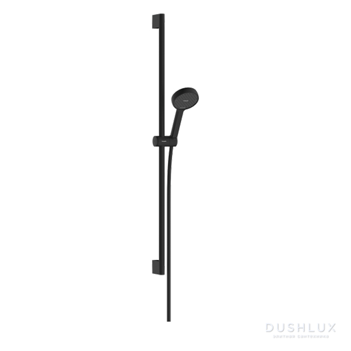 Фото Hansgrohe Activera Select S Душевой набор 95 2jet EcoSmart со штангой 90 см, цвет: черный матовый
