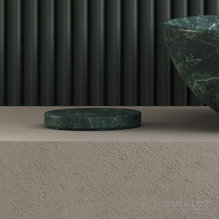 Фото Dea Design Marble Мыльница настольная, из мрамора, цвет: SG Stone Green
