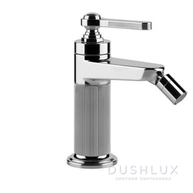 Фото Gessi Venti20 Смеситель для биде на 1 отверстие, однорычажный, в комплекте с донным клапаном, цвет: хром