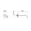 Dornbracht Mem Излив для ванны для настенного монтажа, цвет: хром