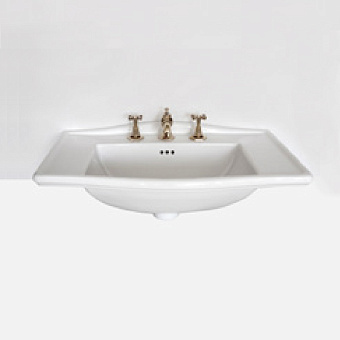 Devon&Devon Westminster Раковина 69.5x50 см, 3 отв., врезная сверху, цвет: белый