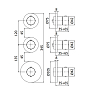 Paffoni Modular Box Смеситель для душа, термостатический, встраиваемый, на 2 выхода, цвет: белый матовый