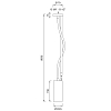 CEA Design ASTA Верхний душ, потолочный, регулируемый, Delrin®, Conical rain jet, цвет: нержавеющая сталь/белый