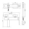 Webert Pegaso Смеситель для ванны, цвет: матовое золото