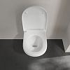 Villeroy&Boch O.novo Унитаз 56x36см., подвесной, безободковый, с гориз. выпуском, с сиденьем микролифт, цвет: альпийский белый