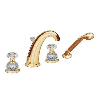 Cristal et Bronze Millesime Dome Смесители для ванны, цвет: золото 24 к.