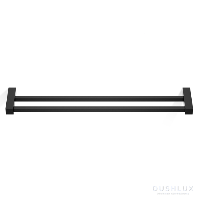 Фото Decor Walther Corner HTD60 Полотенцедержатель 60см, двойной, подвесная, цвет: черный матовый