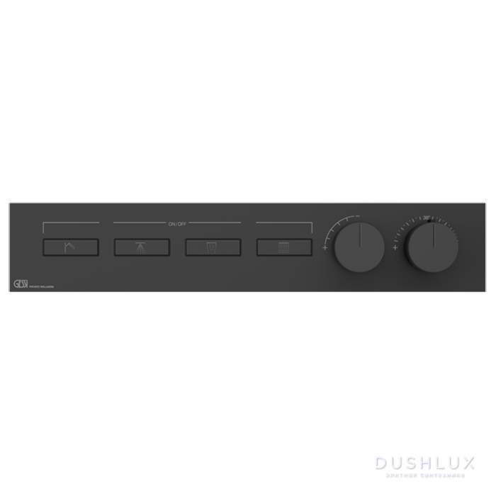 Фото Gessi Hi-Fi Термостат для душа, с включением до 4 источников одновременно, цвет: Black XL