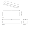 Decor Walther Box 25 N LED Светильник настенный 25x10x5см, светодиодный, 1x LED 18.4W, цвет: черный матовый