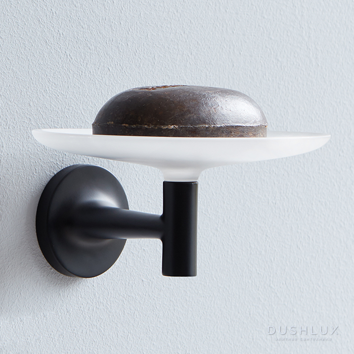 Фото Duravit Starck T Мыльница, подвесная, цвет: черный матовый
