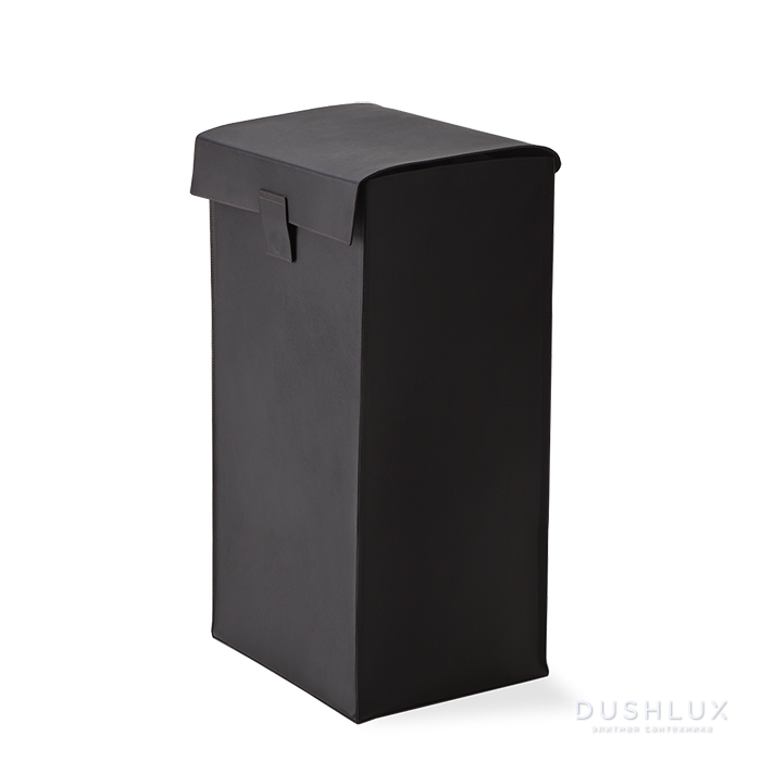 Фото Decor Walther Universal Корзина для белья с крышкой, напольный, цвет: Черно-коричневый