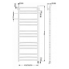 Secado Триада 3 Полотенцесушитель 50x120 см, электрический, цвет: бронза