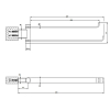 Gessi Emporio accessories Поворотный двойной полотенцедержатель., цвет: Finox Brushed Nickel