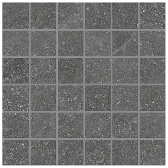 Provenza Salt Stone Керамогранит 30x30x0.95см, глазурованный, универсальная, цвет: Mosaico Black Iron Lappato