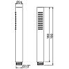 Almar 316 Stainless Steel Ручной душ, цвет: нержавеющая сталь брашированная AISI 316