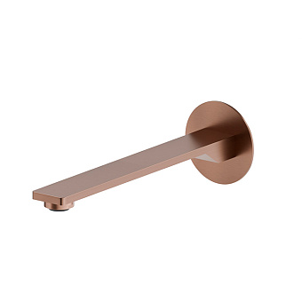 Newform Steel Line Излив для раковины 23см., встраиваемый, цвет: pvd brushed copper bronze
